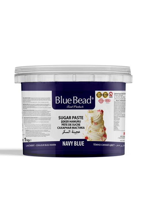 ŞEKER HAMURU LACİVERT 1 KG A++ KALİTE BLUE BEAD