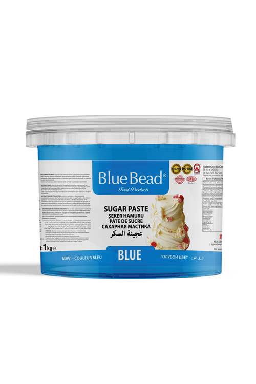 ŞEKER HAMURU MAVİ 1 KG A++ KALİTE BLUE BEAD