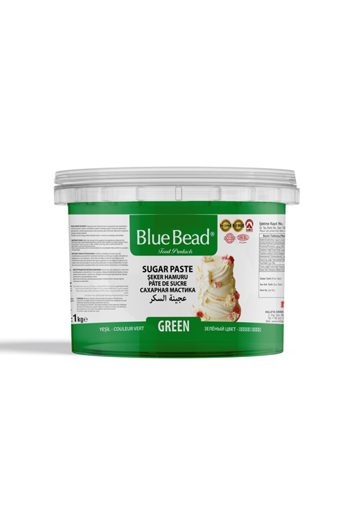 ŞEKER HAMURU YEŞİL 1 KG A++ KALİTE BLUE BEAD