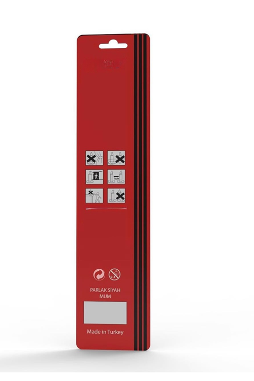 PASTA MUMU SİYAH 20CM 7 ADET