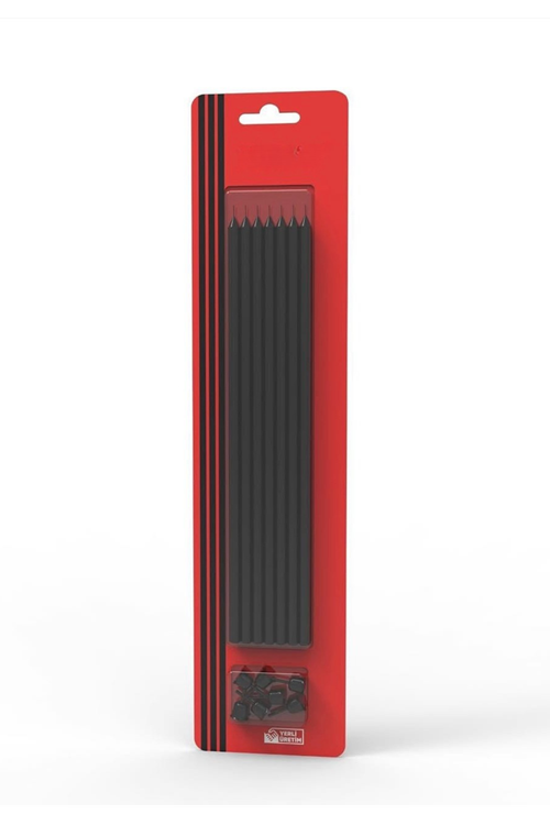 PASTA MUMU SİYAH 20CM 7 ADET