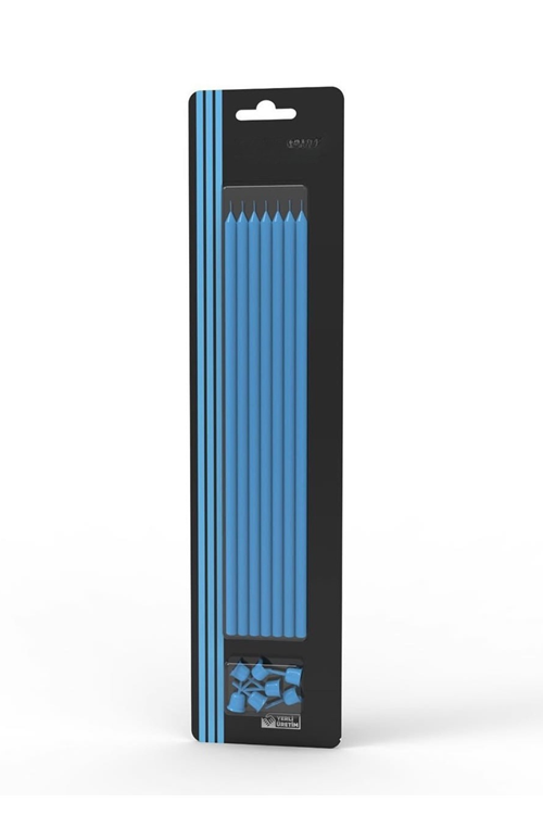 PASTA MUMU MAVİ 20CM 7 ADET