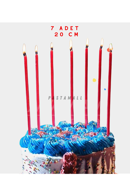 PASTA MUMU KIRMIZI 20CM 7 ADET