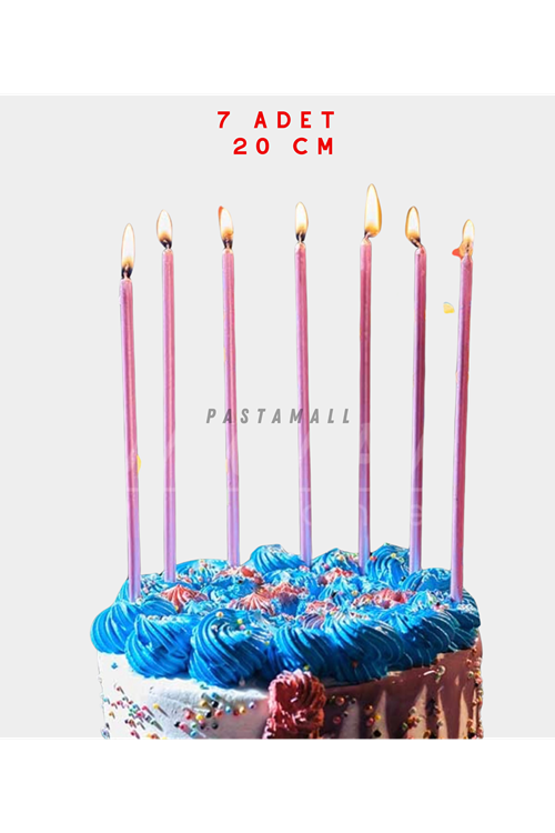 PASTA MUMU PEMBE 20CM 7 ADET