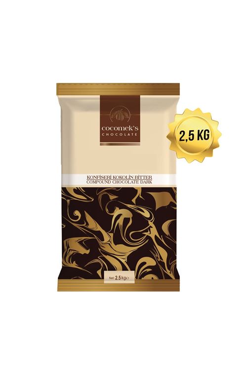 KONFİSERİ BİTTER ÇİKOLATA 2.5 KG COCOMEKS