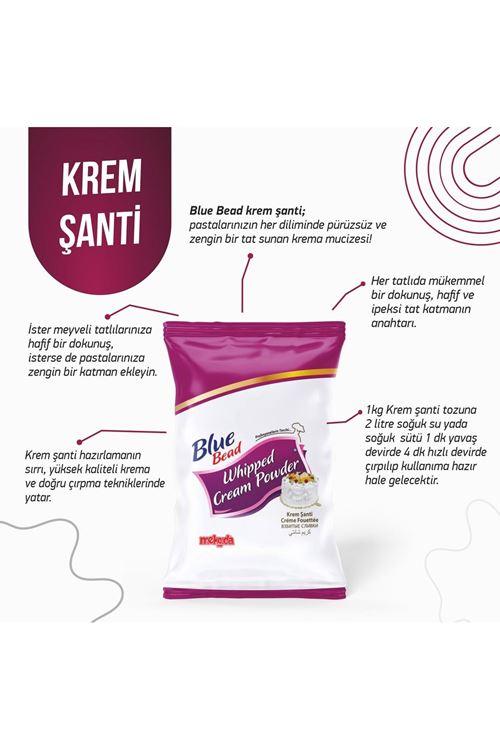 BLUE BEAD KREM ŞANTİ 1 KG A++ KALİTE