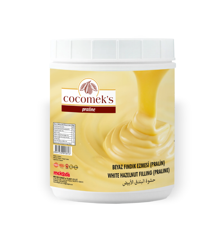 Cocomeks Beyaz Fındık Ezmesi Pralin 1 KG
