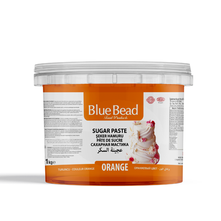 BLUE BEAD ŞEKER HAMURU TURUNCU 1 KG A++ KALİTE