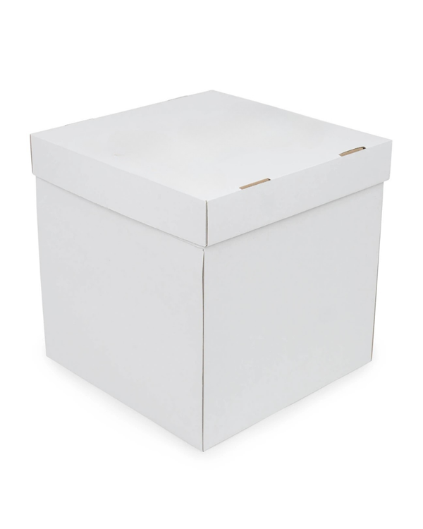 25 X 25 X 25 BEYAZ PASTA TAŞIMA KUTUSU KRAFT BUTİK PASTA KUTUSU