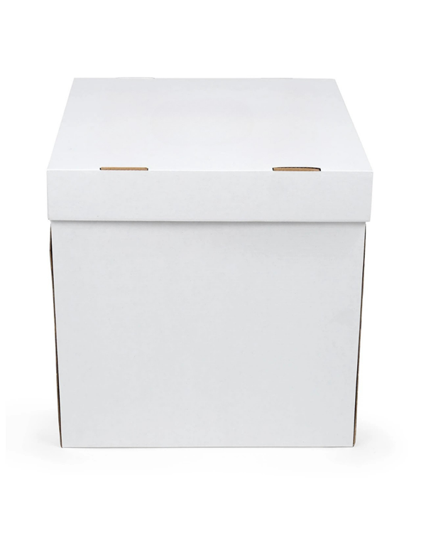 25 X 25 X 25 BEYAZ PASTA TAŞIMA KUTUSU KRAFT BUTİK PASTA KUTUSU